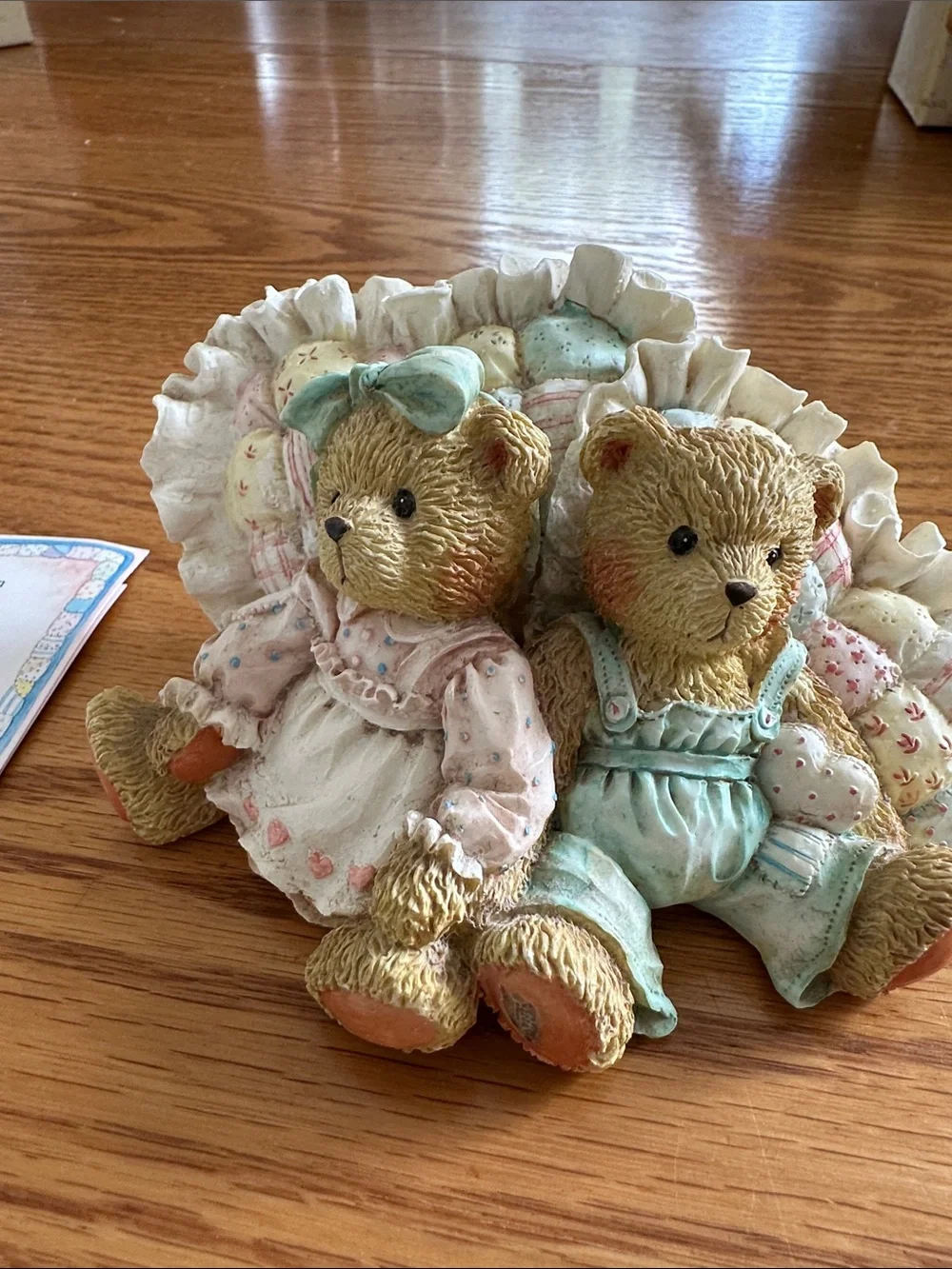 Cherished Teddies Twin Bear Figurines Michelle and Michael